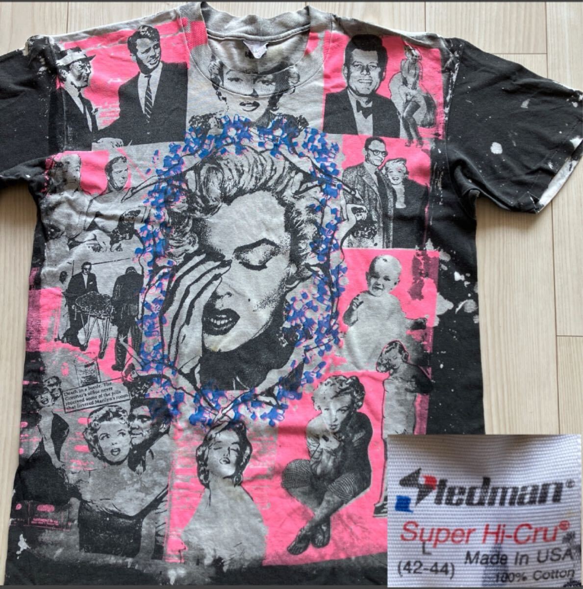 本物 マリリンモンロー モスキートヘッド mosquitohead marilyn monroe John F. Kennedy ケネディ 90s 90年代 ビンテージ Tシャツ 古着 拍卖