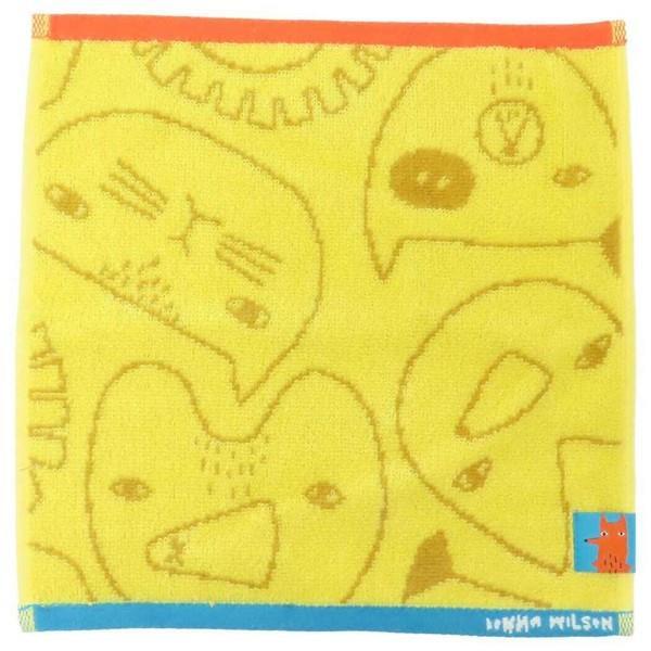 ドナウィルソン ジャガードハンカチタオル ハンドタオル オーガニックコットン アニマルパターン拍卖