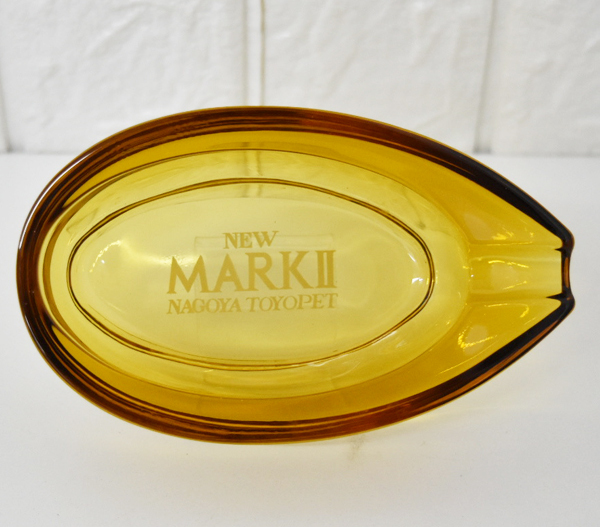未使用品 【1円スタート】 MARKⅡ マークⅡ マーク2 楕円形 TOYOTA トヨタ 昭和 レトロ 希少 エリプス 灰皿 車 旧車 ロゴ ノベルティ 拍卖