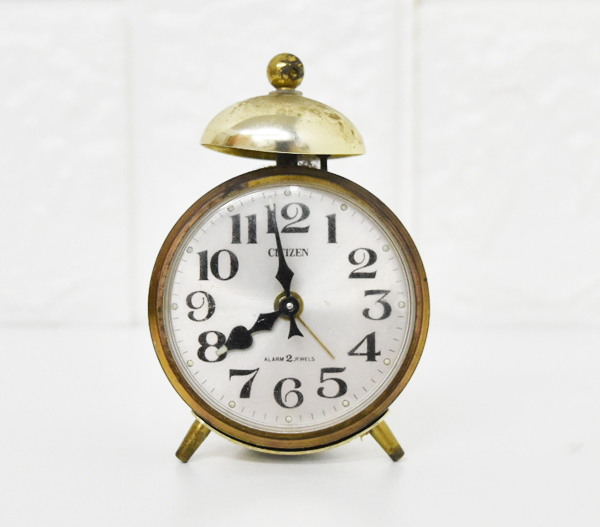 【1円スタート】 CITIZEN シチズン ゼンマイ式 目覚まし時計 時計 レトロ 昭和 インテリア アンティーク ジャンク 動作未確認 アナログ 拍卖