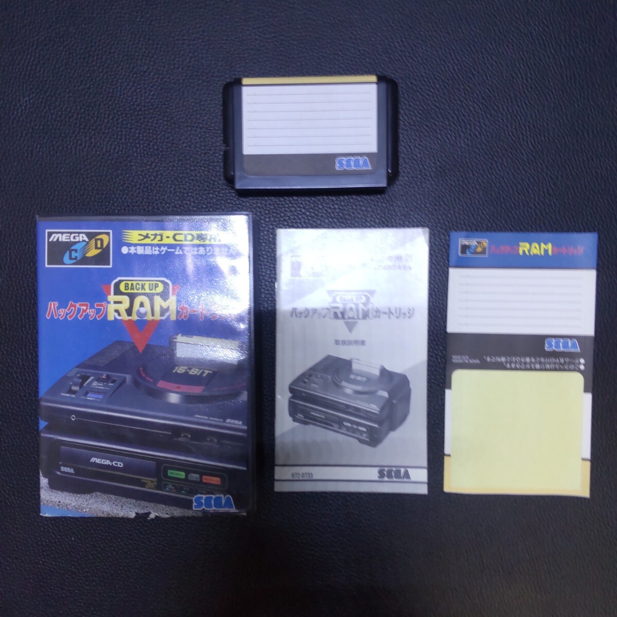 1122e メガCD メガCD専用 バックアップRAMカートリッジ セガ SEGA 箱有り 取説有り シール付 動作未確認拍卖