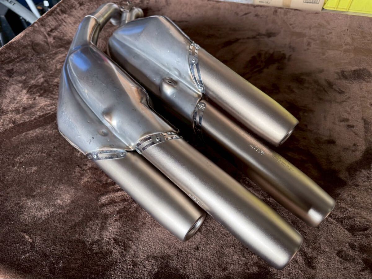 【A158】 MV AGUSTA アグスタ F4-AGO TAMBURINI タンブリーニ EX マフラー サイレンサー セット レア 希少 新品 未使用 8AB0-95845拍卖