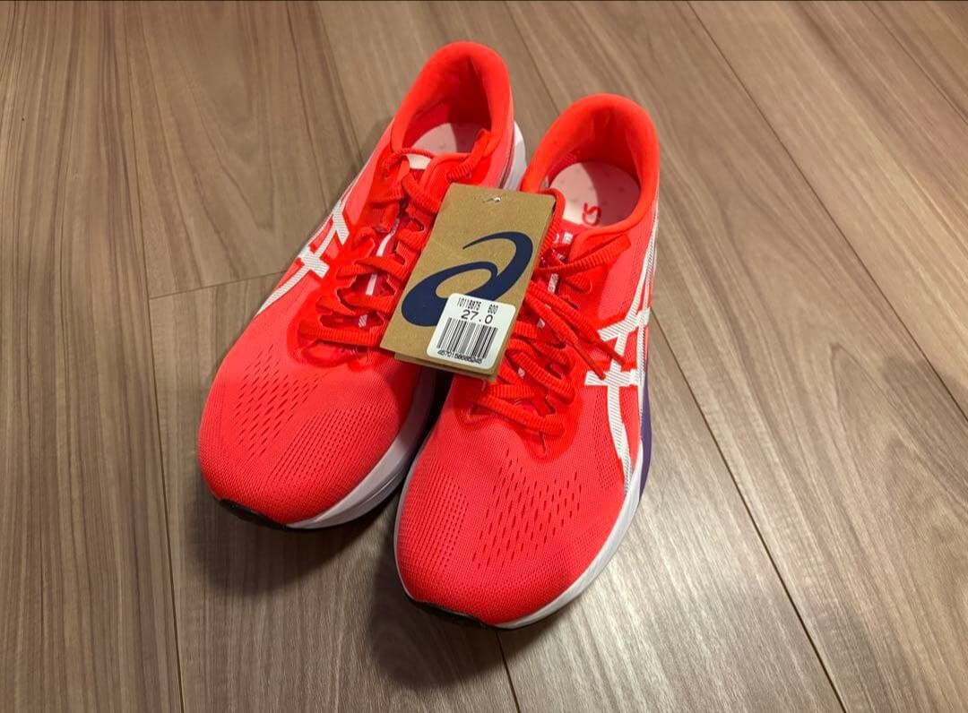 【新品】ASICS アシックス Magic SPEED4マジックスピード4 27.0cm 2E オレンジ 拍卖