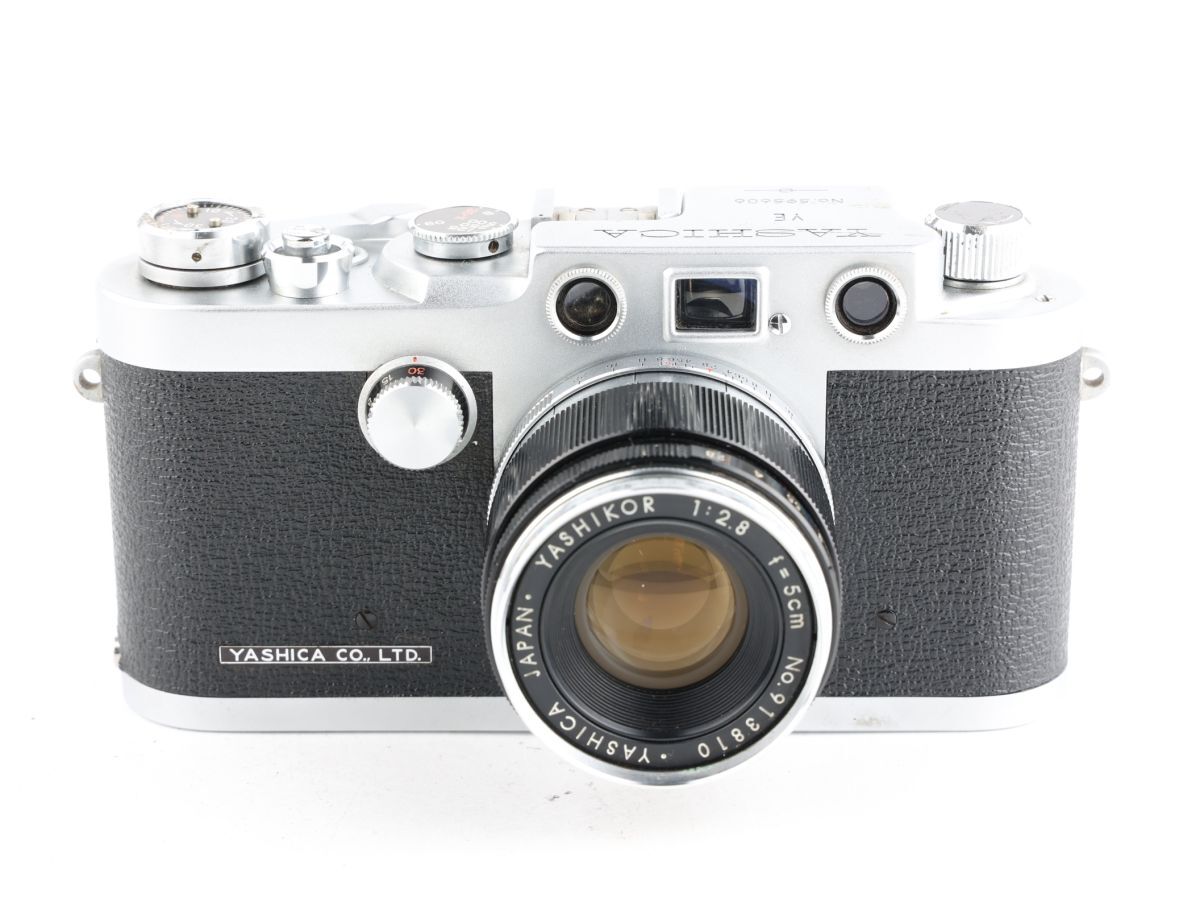 【かめらや】2154 YASHICA YE + YASHIKOR 5cm F2.8 レンジファインダー 単焦点 標準レンズ ライカ L39 Lマウント拍卖