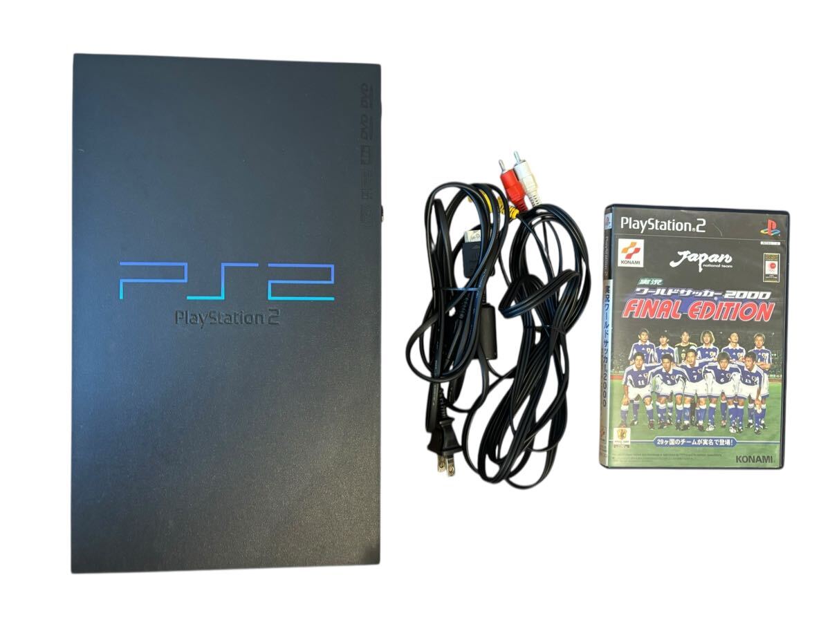 1円スタート: SONY ソニー PlayStation2 PS2 本体 カセット セット売り コントローラー無し 目立った傷や汚れ無し D拍卖