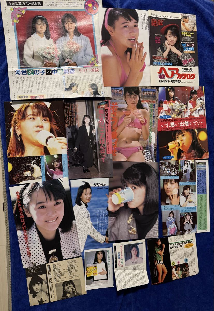 河合その子 切り抜きタップリ(水着・ビキニあり)、、80年代女性アイドル おニャン子クラブ 昭和歌謡 シティポップ J-POP DISCO拍卖