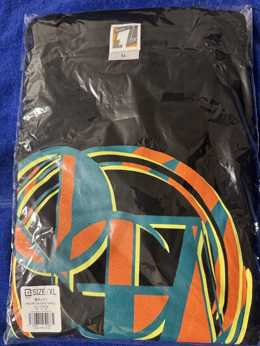 【未使用】楠ともり ロングスリーブTシャツ(黒・XLサイズ)長袖 ロンT 声優 ラブライブ 虹ヶ丘学園スクールアイドル同好会 拍卖