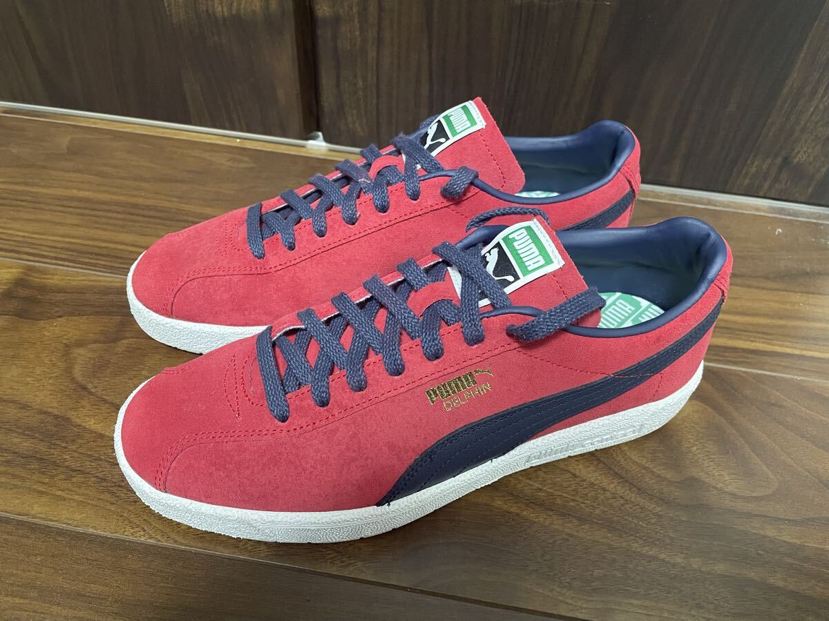 ② PUMA DELPHIN プーマ デルフィン 赤×紺 27拍卖
