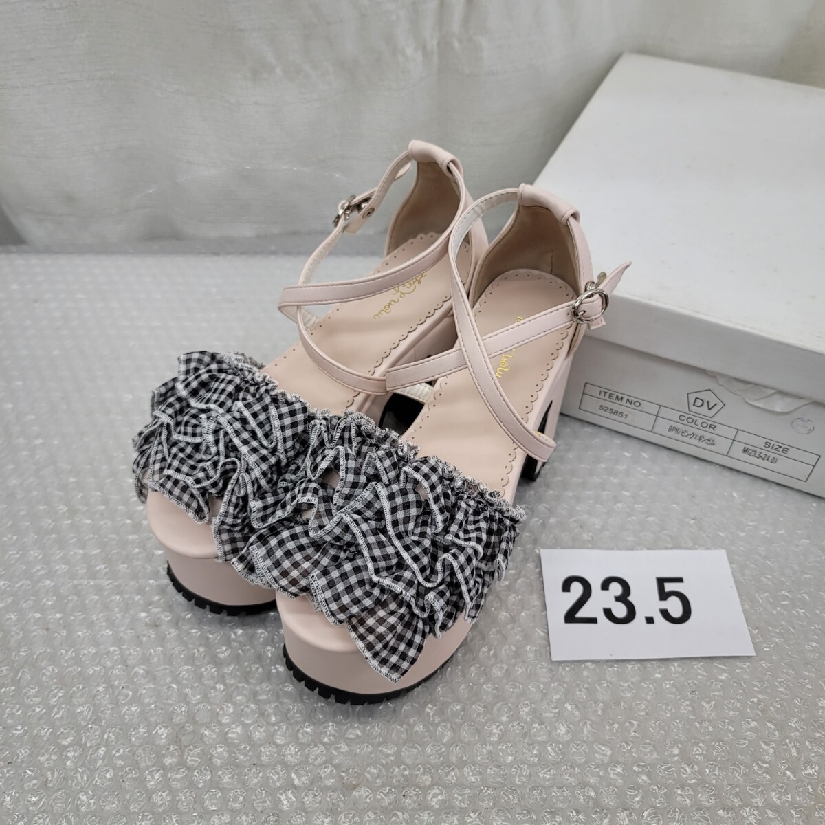 5279 夢展望 サンダル 靴 ミュール 525851 23.5 パンプス 拍卖