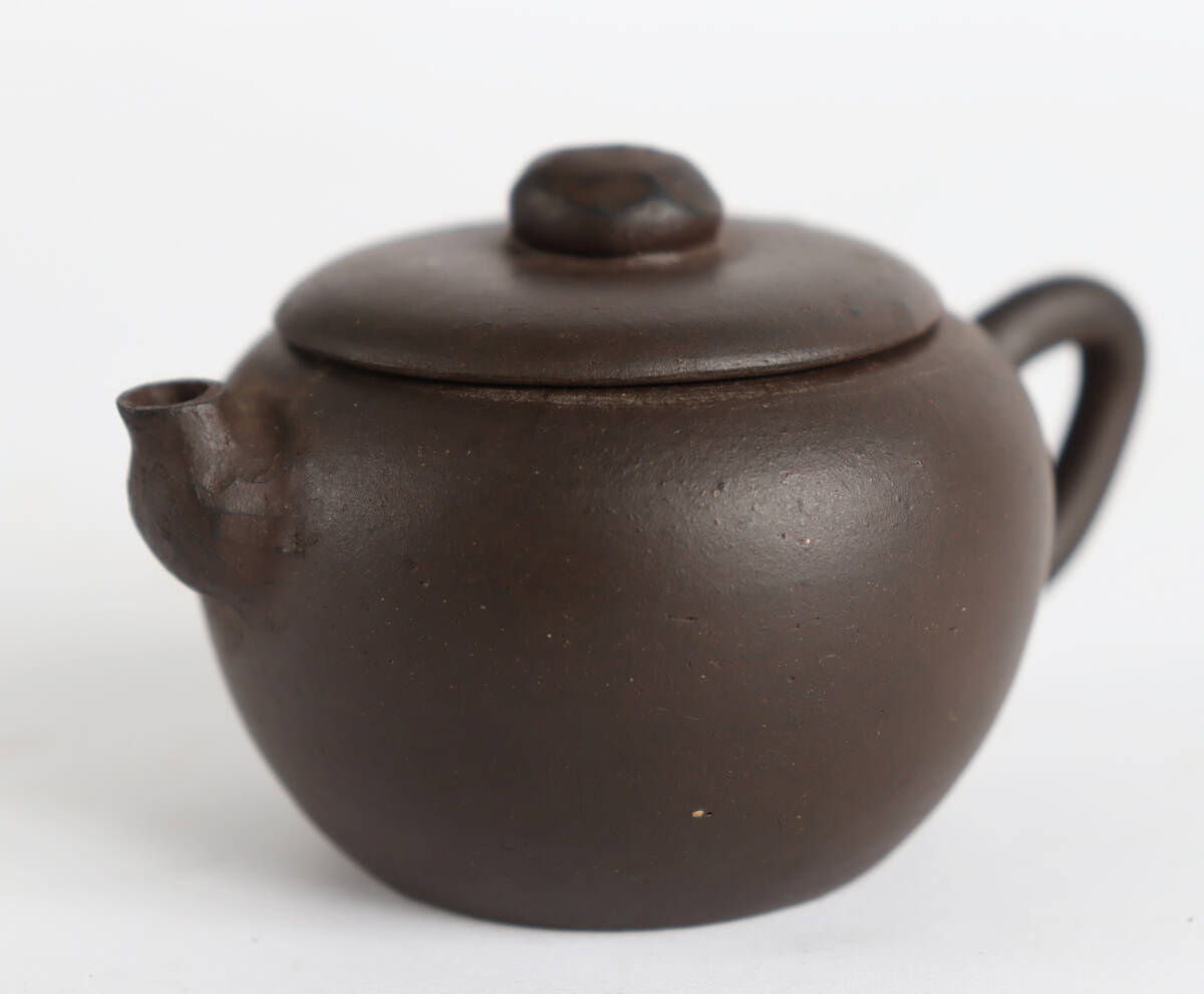 ①中国古玩 唐物 朱泥 急須 金士恒系(煎茶壷宜興紫砂)F14拍卖