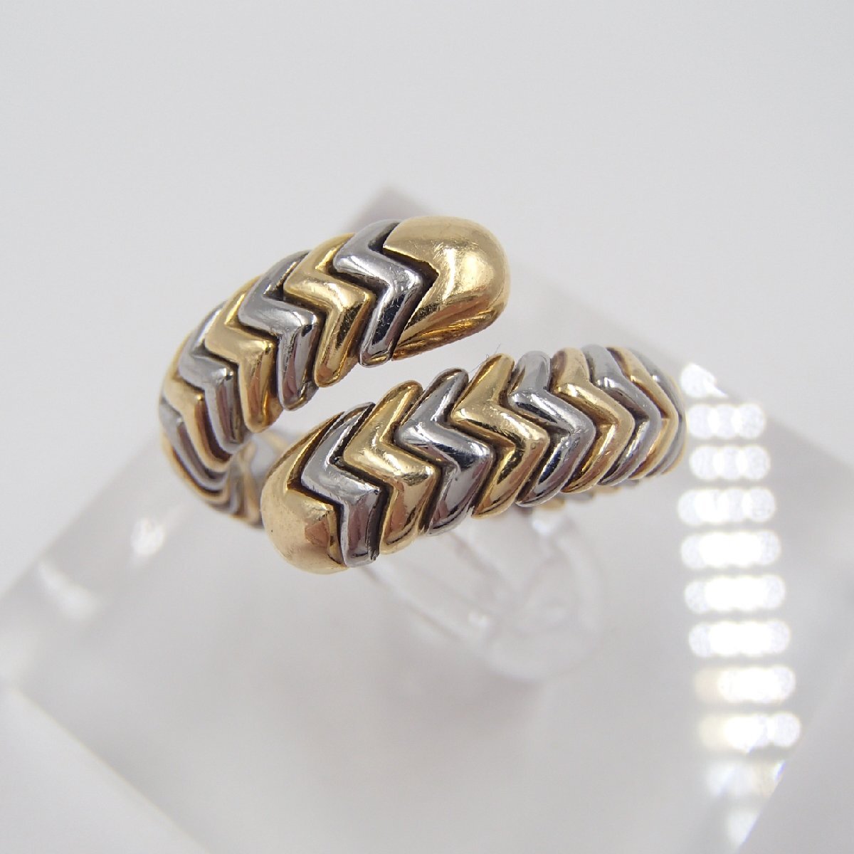 ◎BVLGARI ブルガリ スピガ リング・指輪 K18イエローゴールド /K18 750 約9.3g / 指輪 ブランド アクセサリー◎YY拍卖