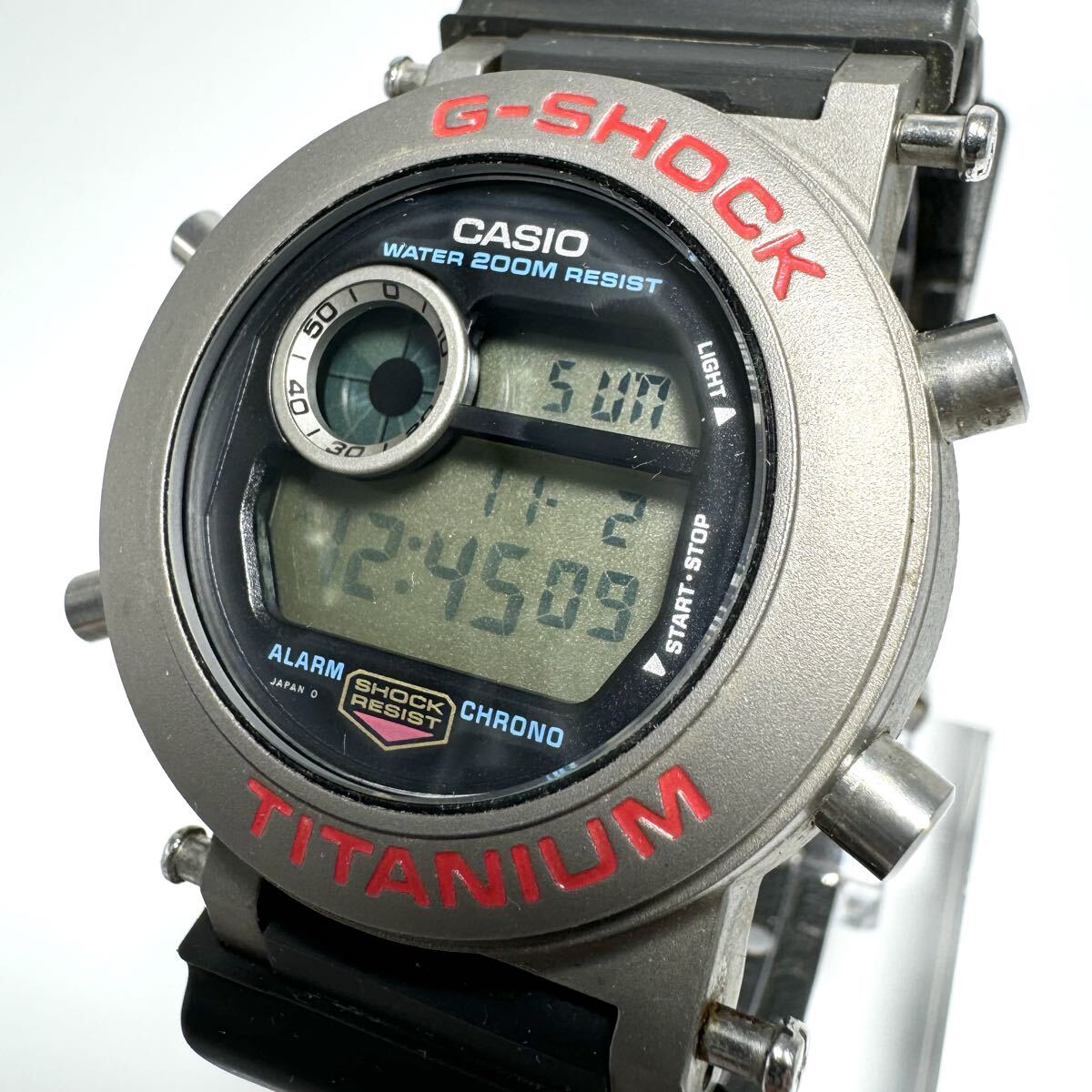【稼動】CASIO カシオ Gショック チタン FROGMAN DW-8200 腕時計 フロッグマン デジタル G-SHOCK メンズ アナデジ ブランド 高級感 拍卖
