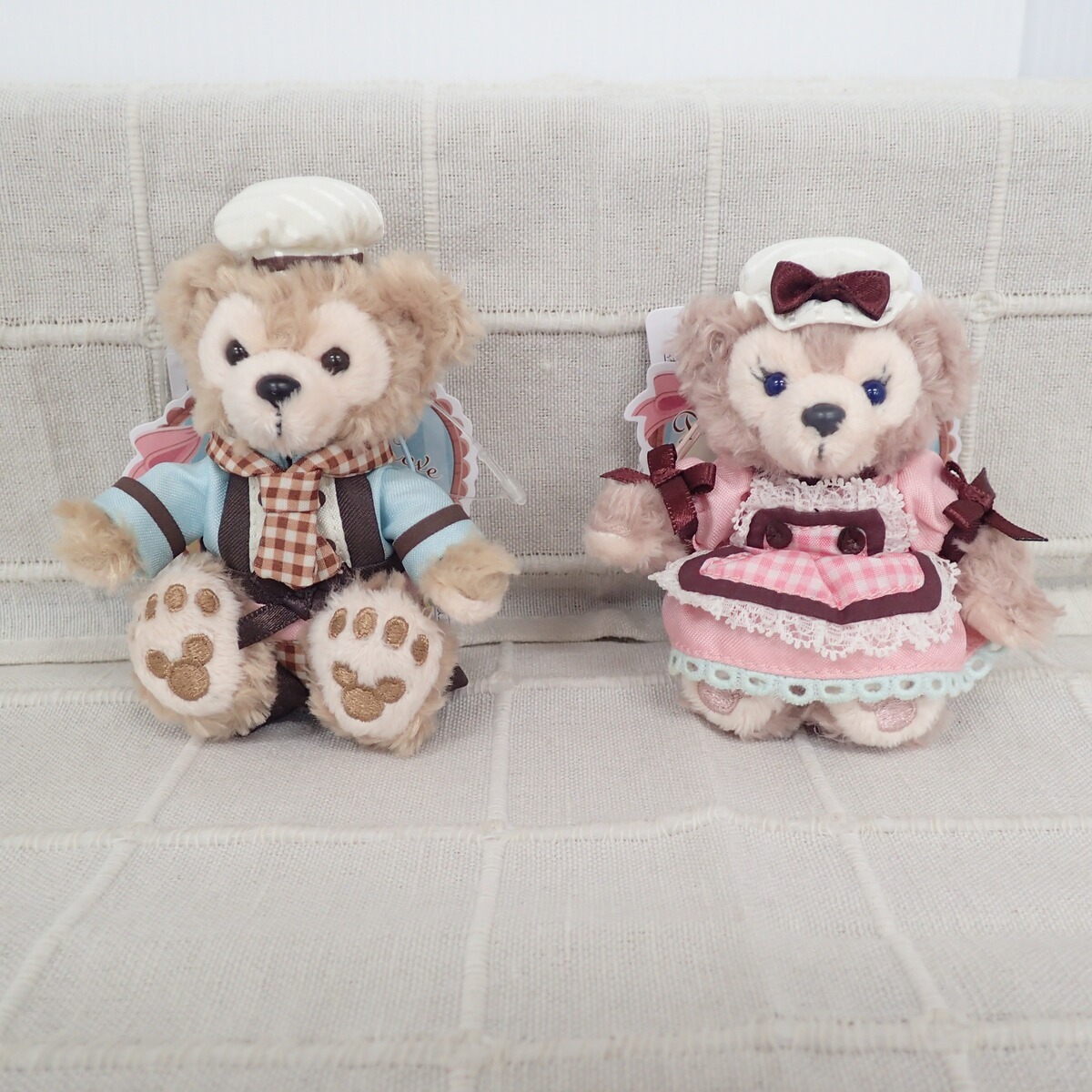 ダッフィー/シェリーメイ ぬいぐるみストラップ スウィートダッフィー 2013 2点セット Disney ディズニー タグ付き その3【IO拍卖