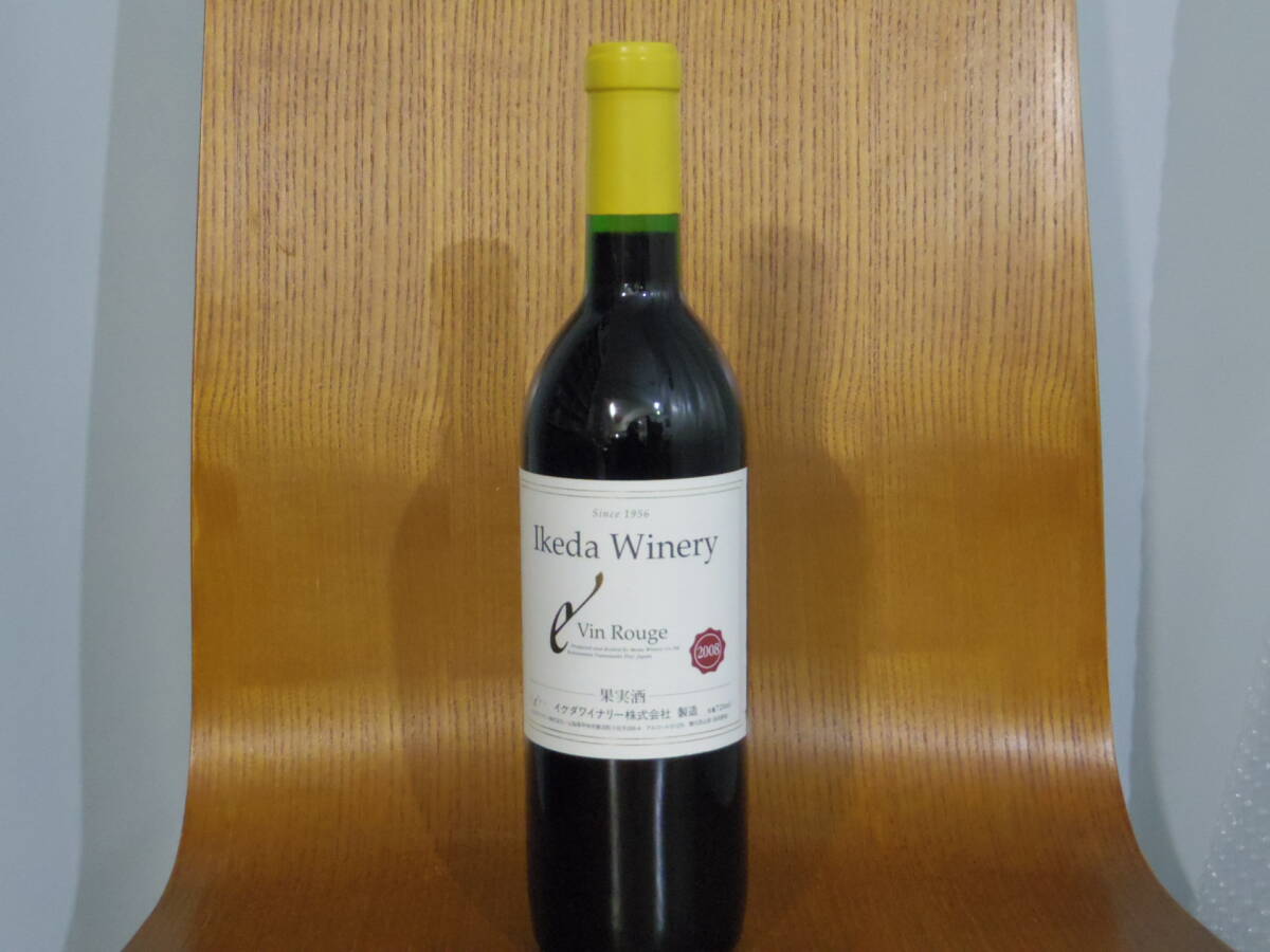 ★IKEDA・2008:Vin ROUGE:赤ワイン:ミディアム:イケダワイナリー:勝沼¥1200円(発送箱代込)拍卖