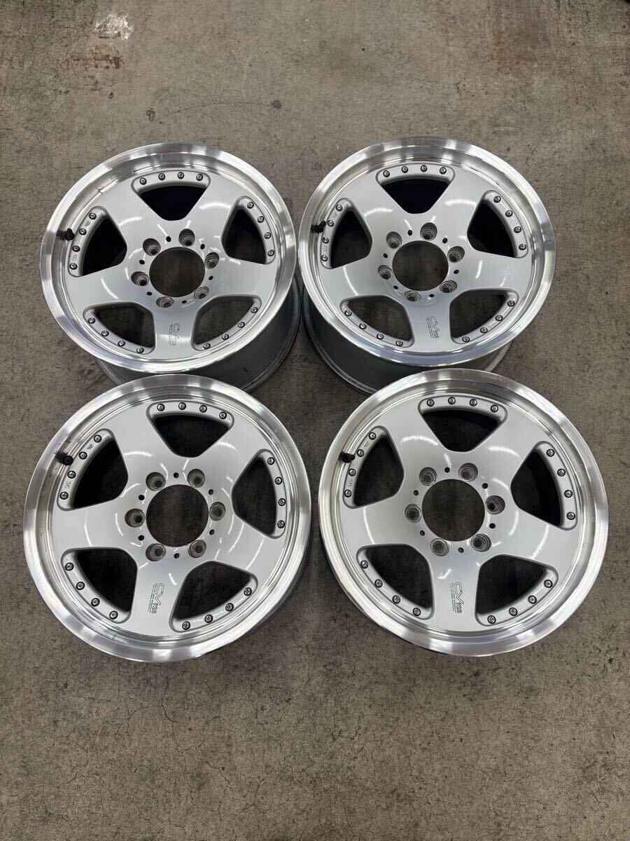 17インチホイール4本セット CV928 6穴 PCD139.7 8J+22 ランドクルーザー プラド ハイエース等拍卖