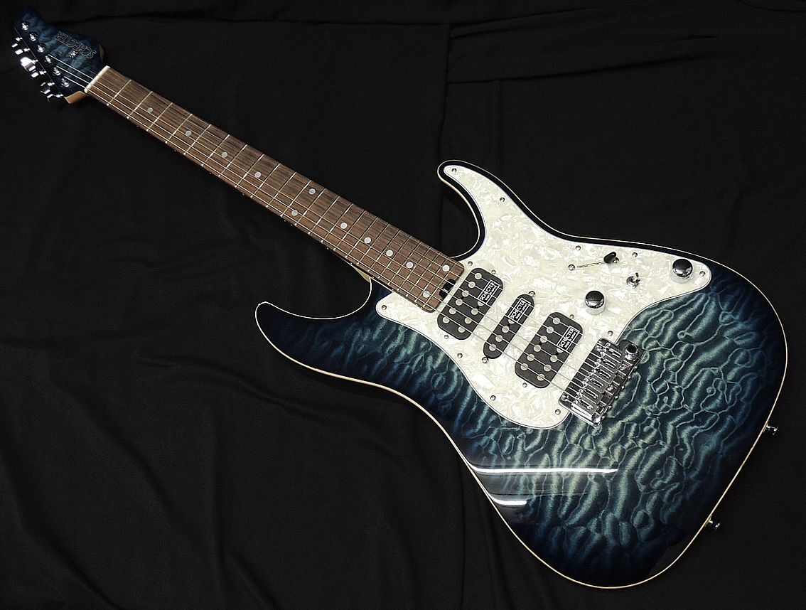 SCHECTER SD-DX-24-AS-VTR BKNTS R Black Natural Sunburst シェクター エレキギター アッシュバック アウトレット拍卖