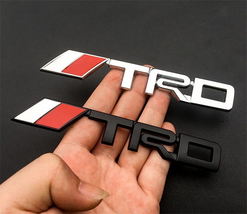 全色再入荷!【高品質】TRD SPORTS エンブレム E ブラック&メッキ※1個拍卖