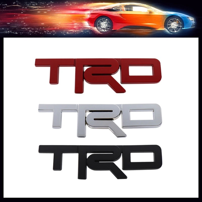 全色再入荷!【ブラック・メッキ・レッド】トヨタ TRDエンブレム H【35×123mm】高品質拍卖