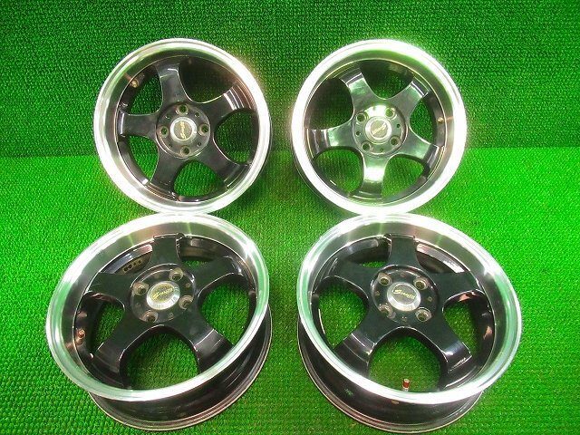 STEALTH RACING ステルスレーシング スーパーディープリム 深リム 15×5.5J +45 PCD100 4穴 4本セット コンパクトカー拍卖