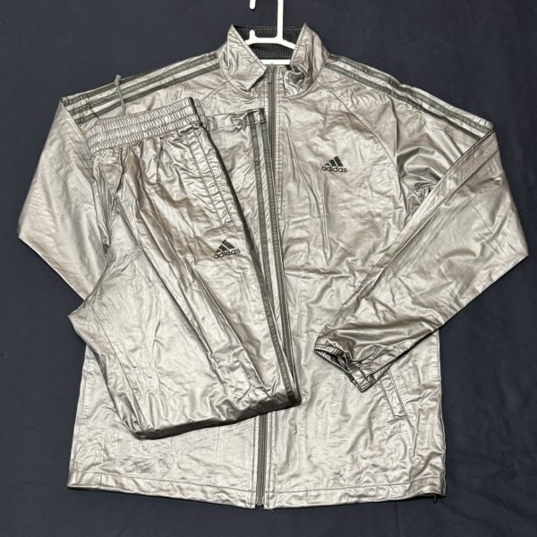 10s adidas サウナスーツ セットアップ ウィンドブレーカー アディダス 10年代 上下 スリーストライプ パフォーマンスロゴ 石瀬7738拍卖