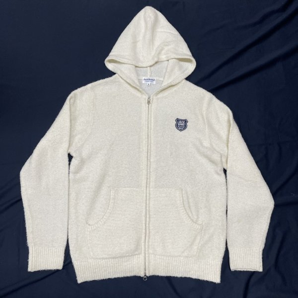 JACK BUNNY PEARLY GATES ニット ホワイト ジャックバニー パーリーゲイツ ゴルフ セーター フーディー パーカー 3者混 石瀬7744拍卖