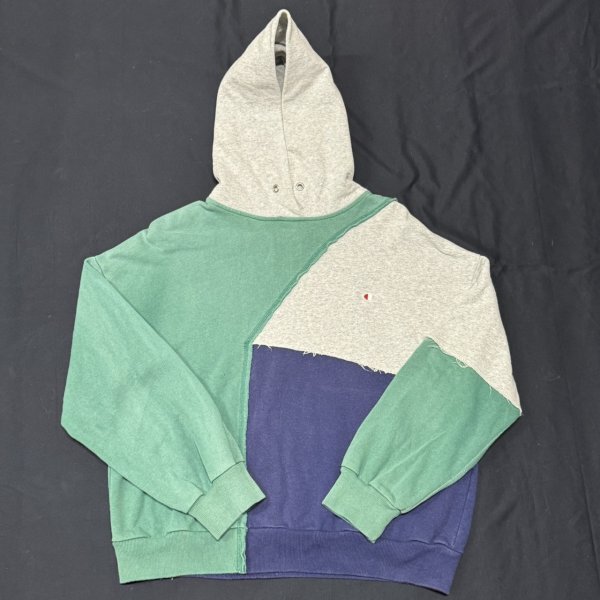 Champion パッチワーク パーカー リメイク 再構築 チャンピオン フーディー Cマーク vintageタイプ レディース ヘインズプラス 石瀬7752拍卖