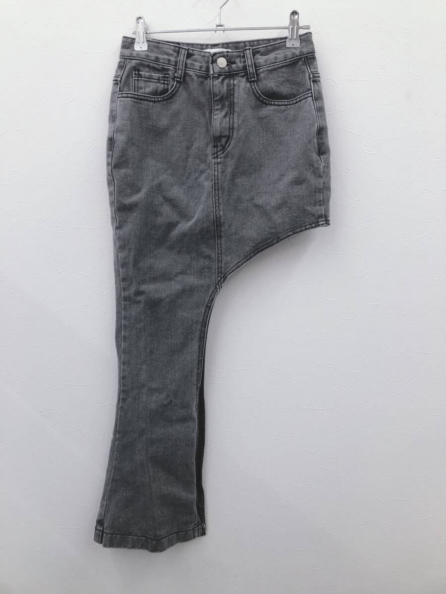 【30457】RANDY ランディ アシンメトリーデニムスカート サイズS 人気ブランド 個性派ファッション お出かけ シンプル タイトスカート拍卖