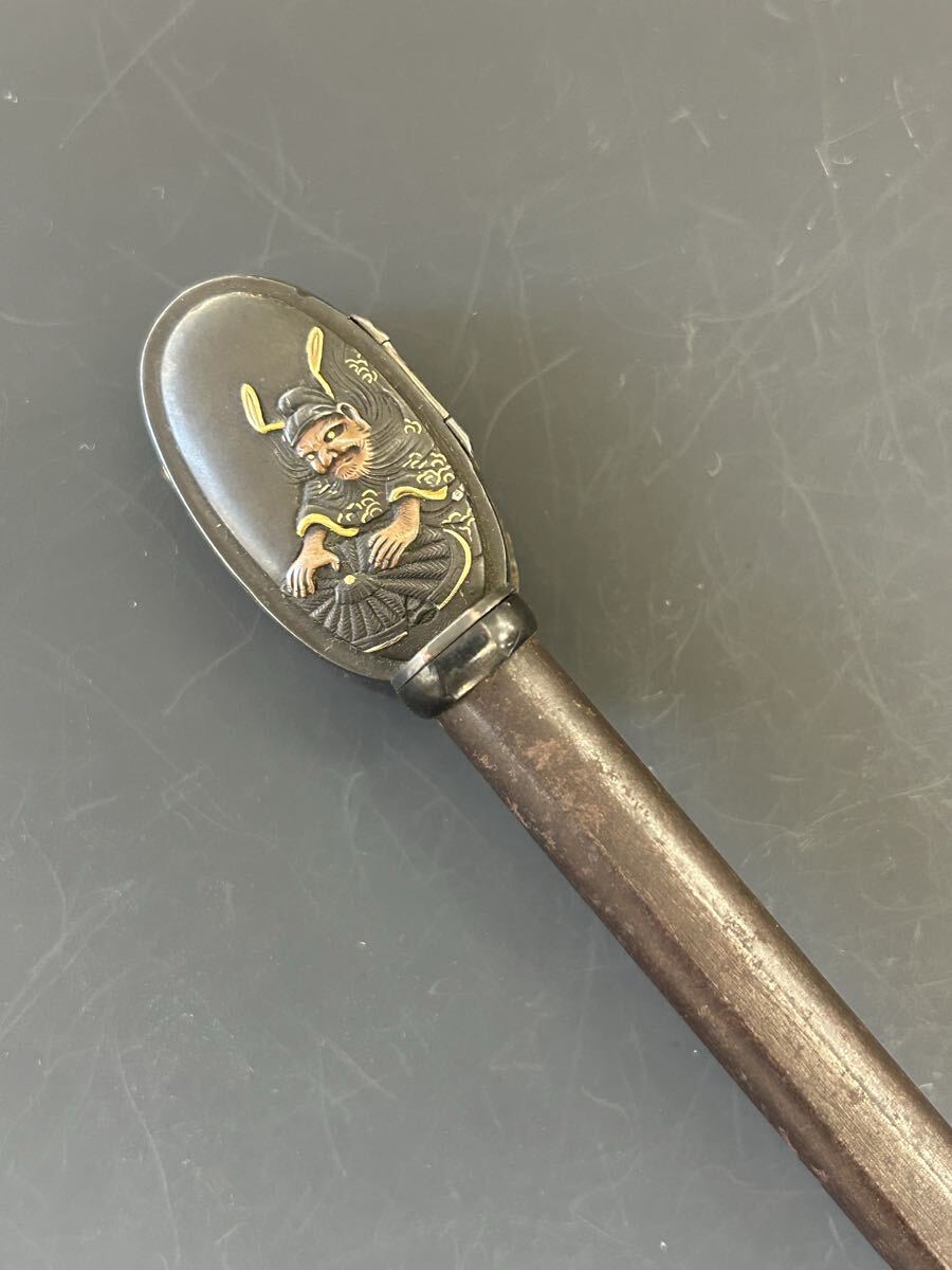 矢立 常直在銘 縁頭直し 矢立て 書道拍卖