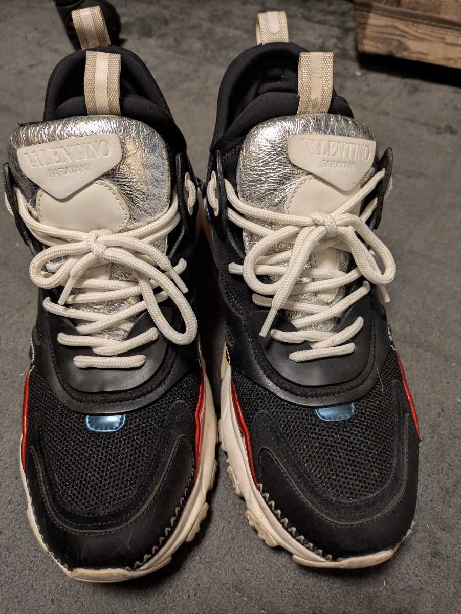 VALENTINO GARAVANI ヴァレンティノ ハイカットスニーカー ブラック 41 LS R B39拍卖
