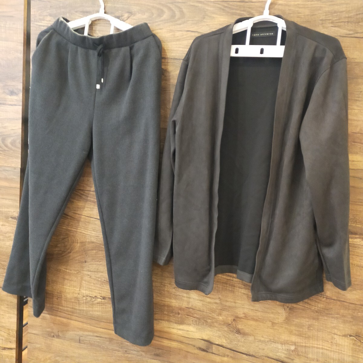 ナノユニバース カ―ディガン パンツ ブラック 【11】【1107】拍卖