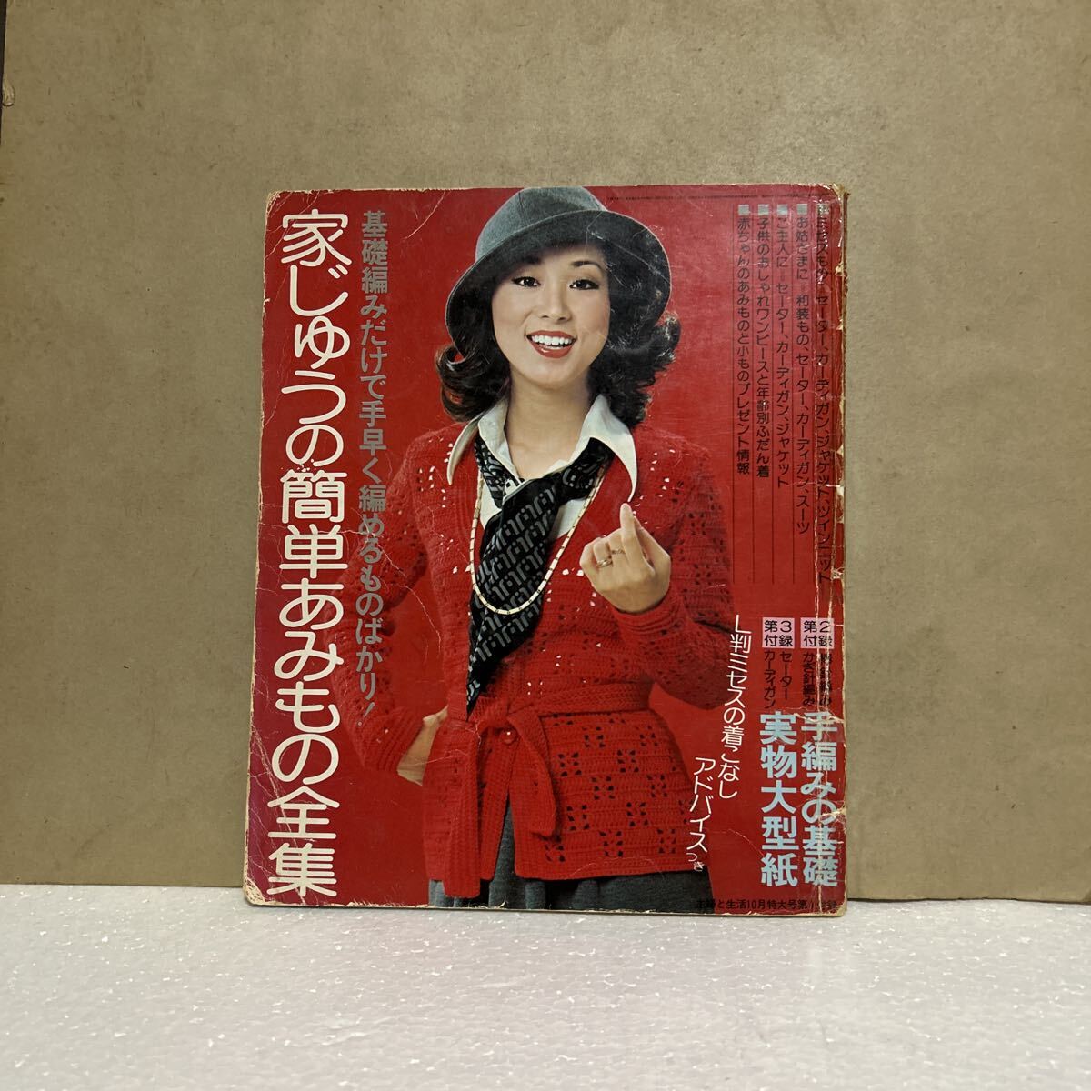 昭和レトロ、昭和50年発行、家じゅうの簡単編みもの全集、 ファッション拍卖