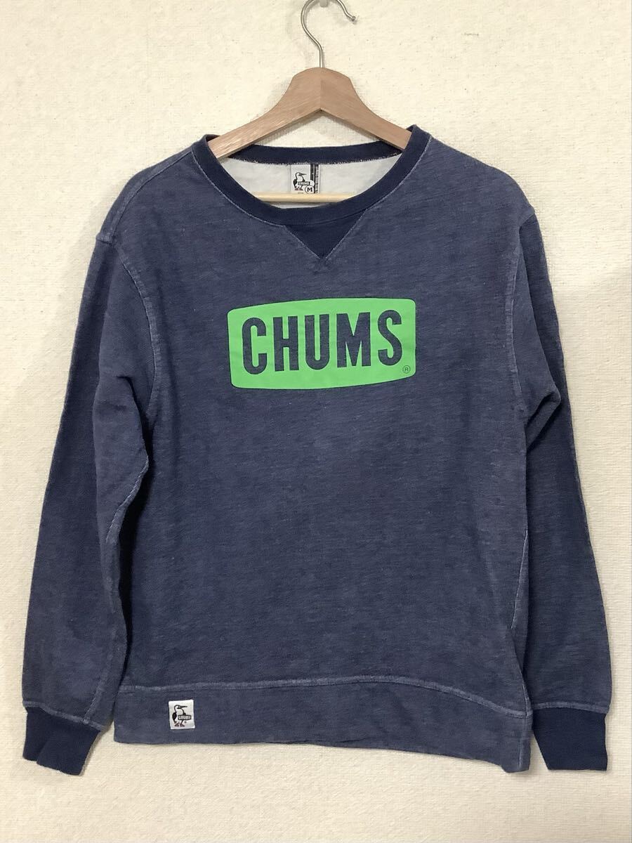 CHUMS チャムス ロゴプリント 前Vスウェット トレーナー アウトドア セレクト カジュアル アメカジ メンズ ストリート拍卖