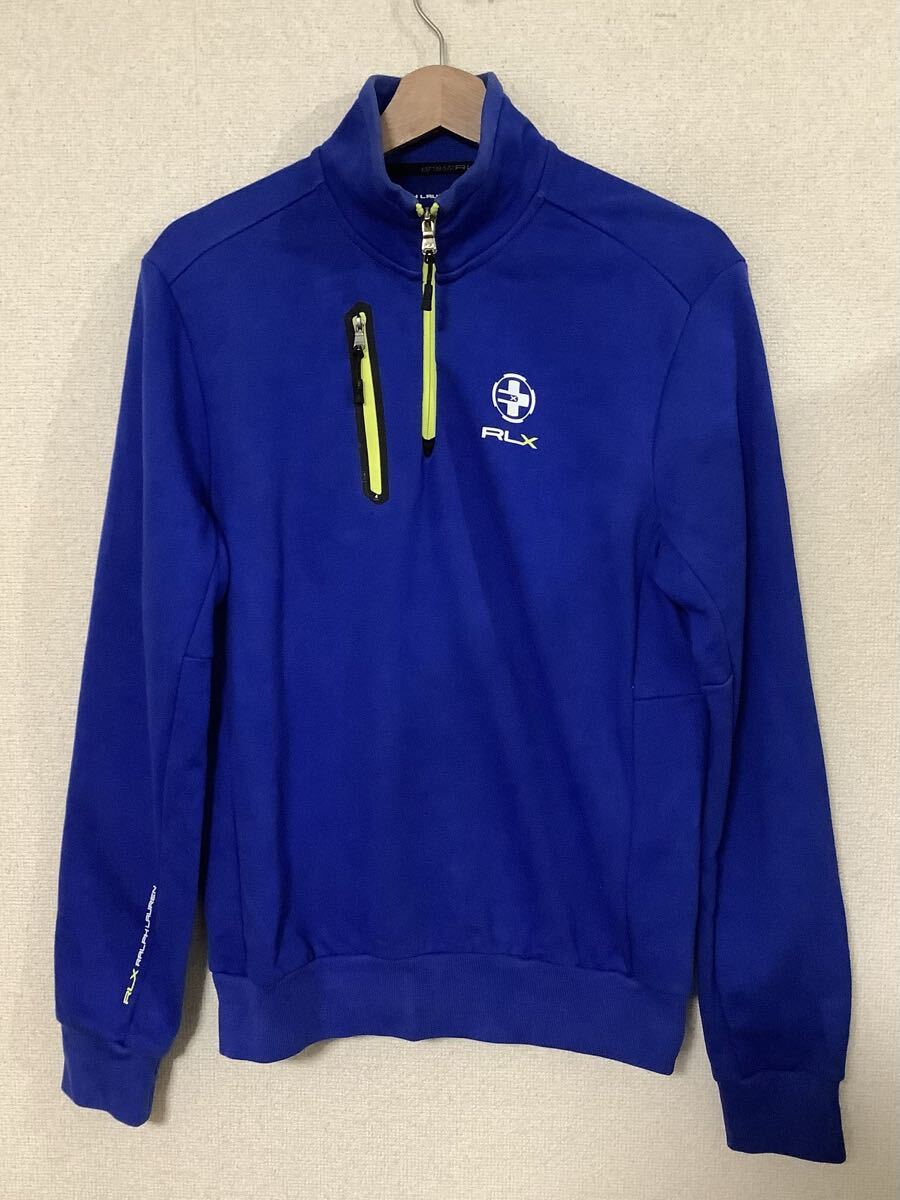 RLX アールエルエックス ラルフローレン ハーフジップスウェット ブルー セレクト カジュアル アメカジ スポーツ S メンズ拍卖