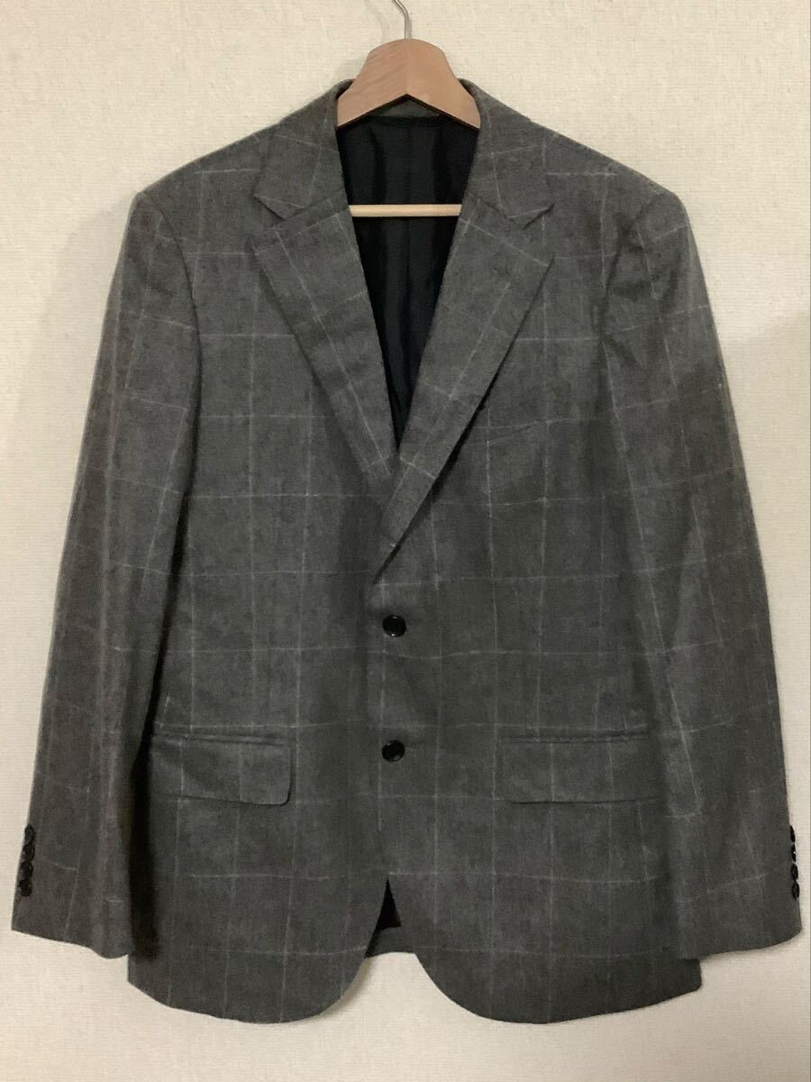 MACKINTOSH PHILOSOPHY グレンチェック テーラードジャケット ウール グレー シングル セレクト メンズ 40拍卖