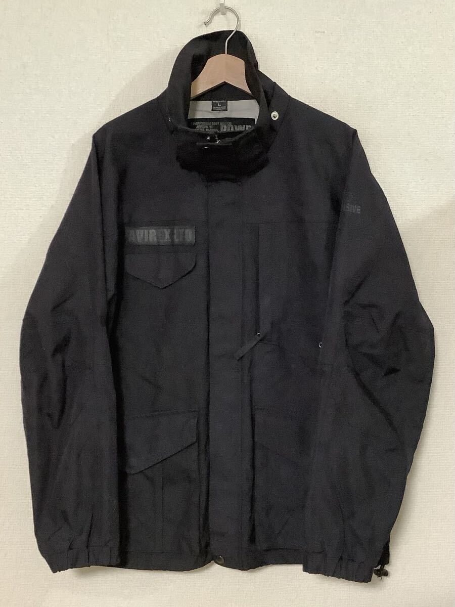 AVIREX アビレックス ナイロンジャケット ミリタリージャケット ブラック レプリカ アメカジ ビンテージ メンズ L拍卖