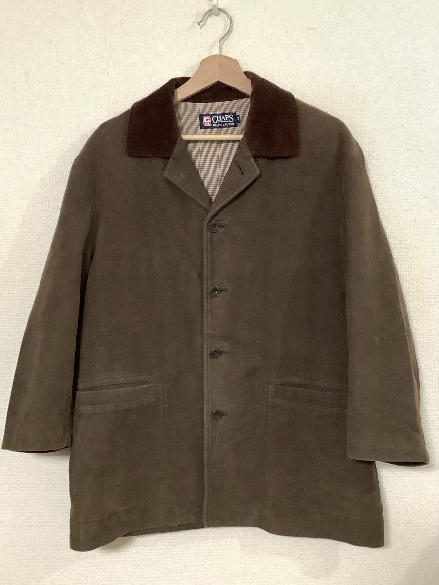 Chaps チャップス ラルフローレン コットンコート ハーフコート ブラウン セレクト カジュアル ストリート メンズ M拍卖