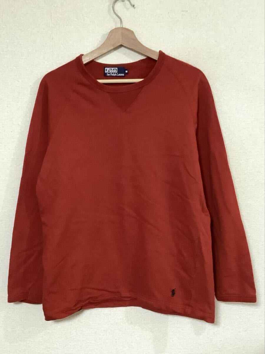 POLO RALPH LAUREN ラルフローレン 前V長袖Tシャツ コットンシャツ アウトドア カジュアル セレクト メンズ M拍卖