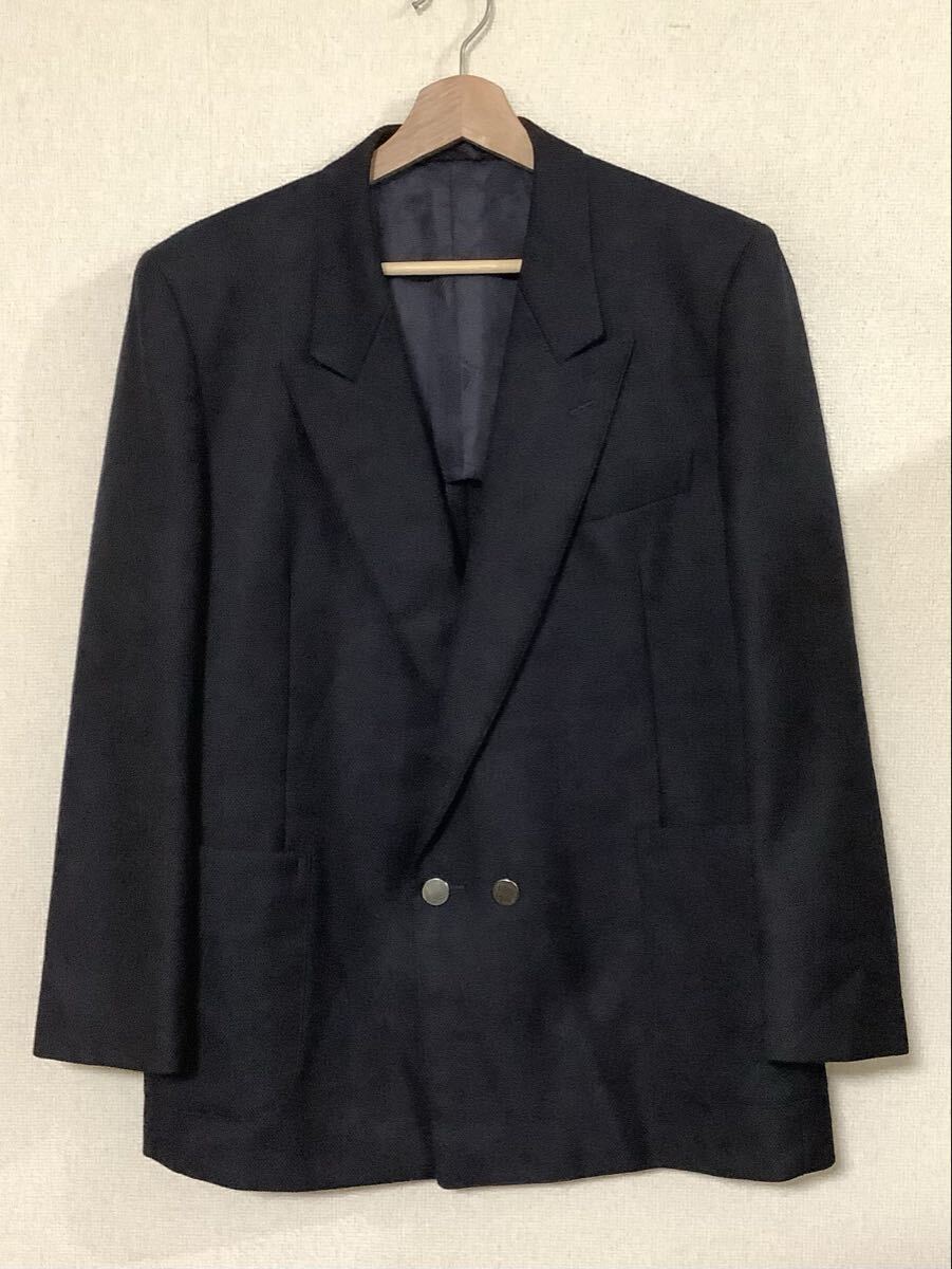 LANVIN ランバン ウールジャケット ブレザー テーラードジャケット ダブルプレスト 紳士服 メンM拍卖