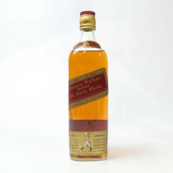 1円~ JOHNNIE WALKER(ジョニーウォーカー)レッドラベル 赤金キャップ 43% 760ml ※液面低下・ラベル汚れ X25J290026拍卖