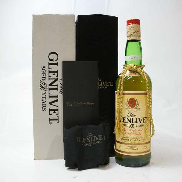 GLENLIVET(グレンリベット)12年 ピュア シングルモルト 旧 赤アザミ 43% 750ml ※ラベル汚れ・箱キズ O25I300147拍卖