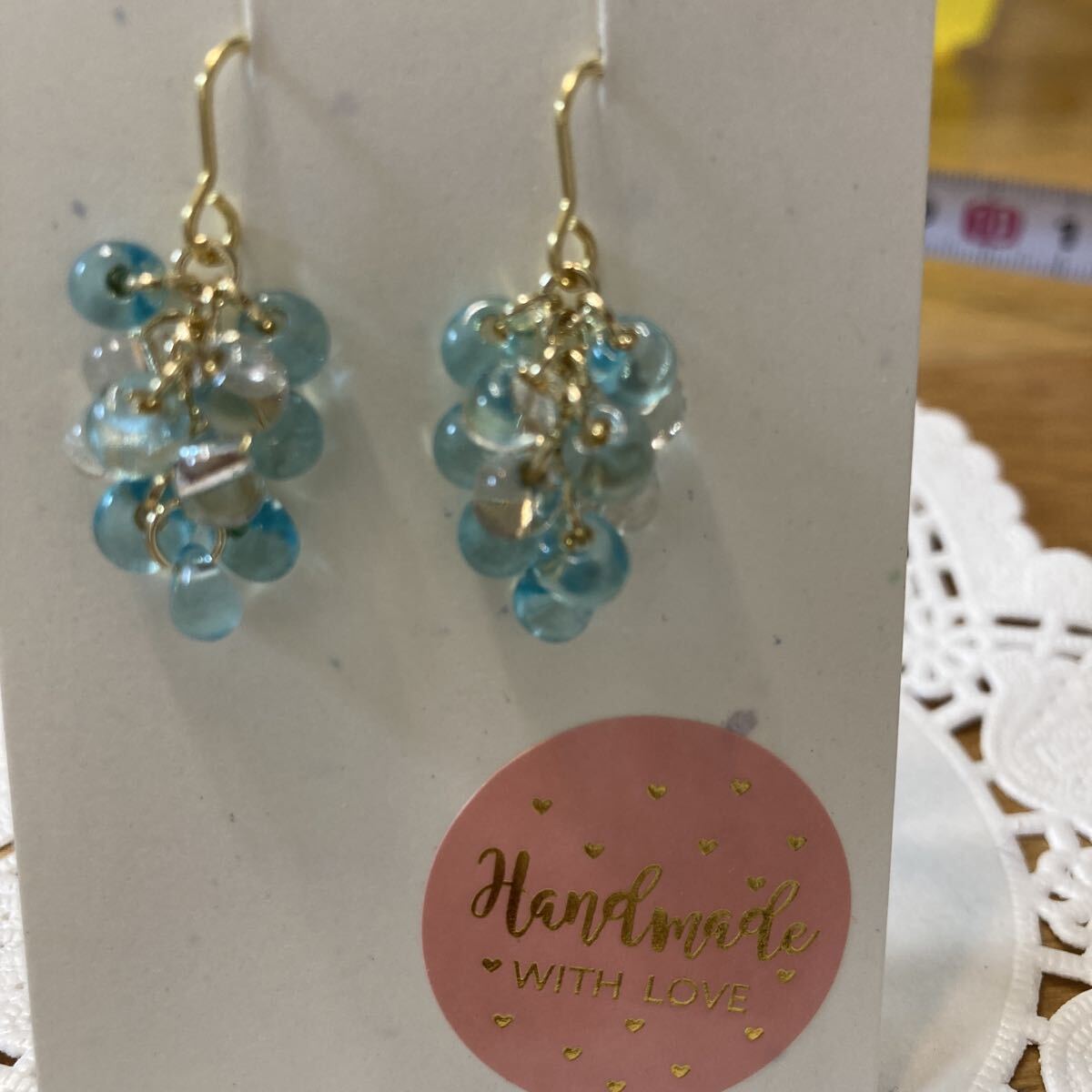 ハンドメイド ピアス プレゼントにも ゴールド ぶどう風拍卖