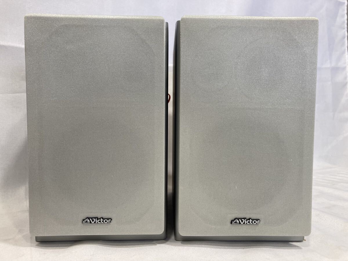 1.2) スピーカー ビクター UX-Z2-S システムコンポのスピーカー 左右セット シルバー 拍卖