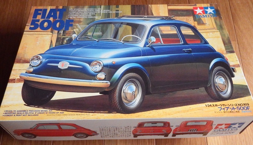 なつかしの絶版プラモデル◆TAMIYAタミヤ 1/24スポーツカーシリーズNo.169「フィアット500F」 未組立品です拍卖