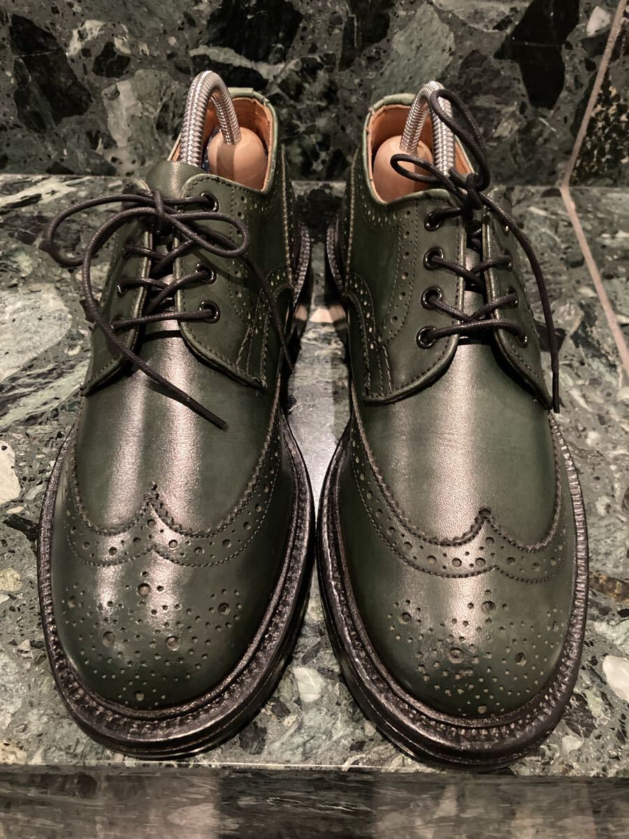 Tricker オックスフォード5659×シップスUK4グリーン拍卖