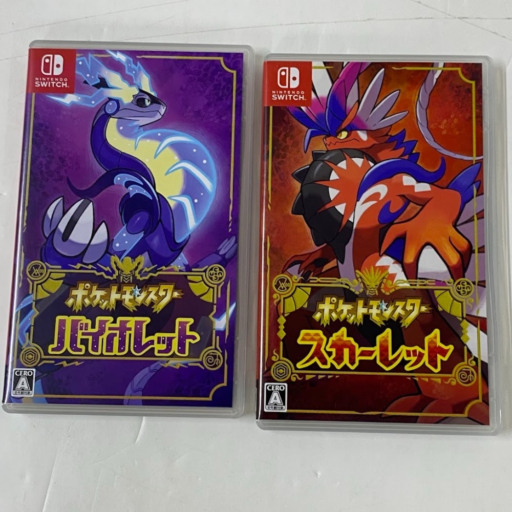 08w14126★1円~Nintendo Switchソフト ポケットモンスター スカーレット・バイオレット2本セット ポケモン スイッチ ゲームソフト 中古品拍卖