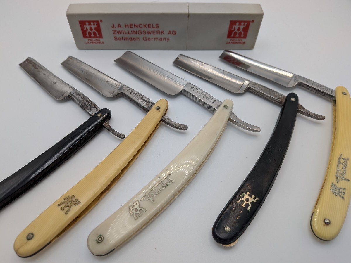 【全てHENCKELS】 西洋剃刀 理容 剃刀 カミソリ 理容道具 床屋 まとめ売りヘンケルス②拍卖