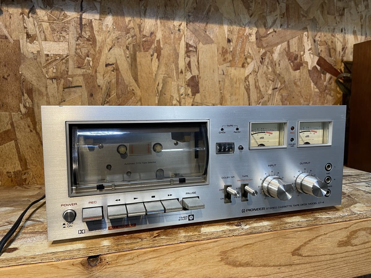 【現状出品】PIONEER パイオニア カセットデッキ CASSETTE DECK CT-4 ジャンク拍卖