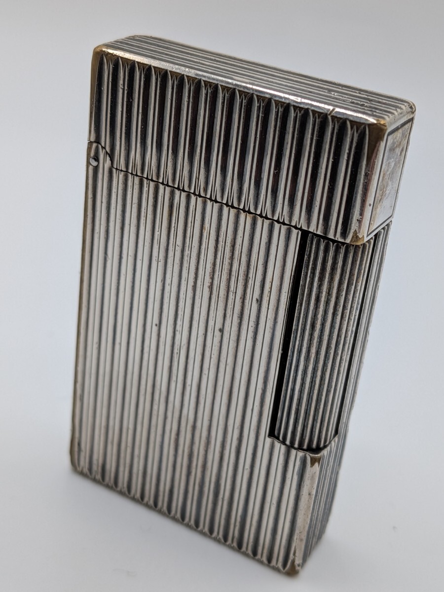 デュポン ガスライター ライン1 ライン2 シルバー 喫煙具【着火未確認】②拍卖