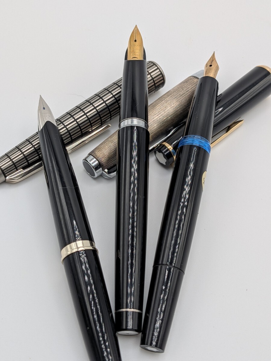 【箱付】万年筆 パイロット モンブラン 18K 14K まとめて まとめ売り セット売り ブラック ゴールド PILOT拍卖