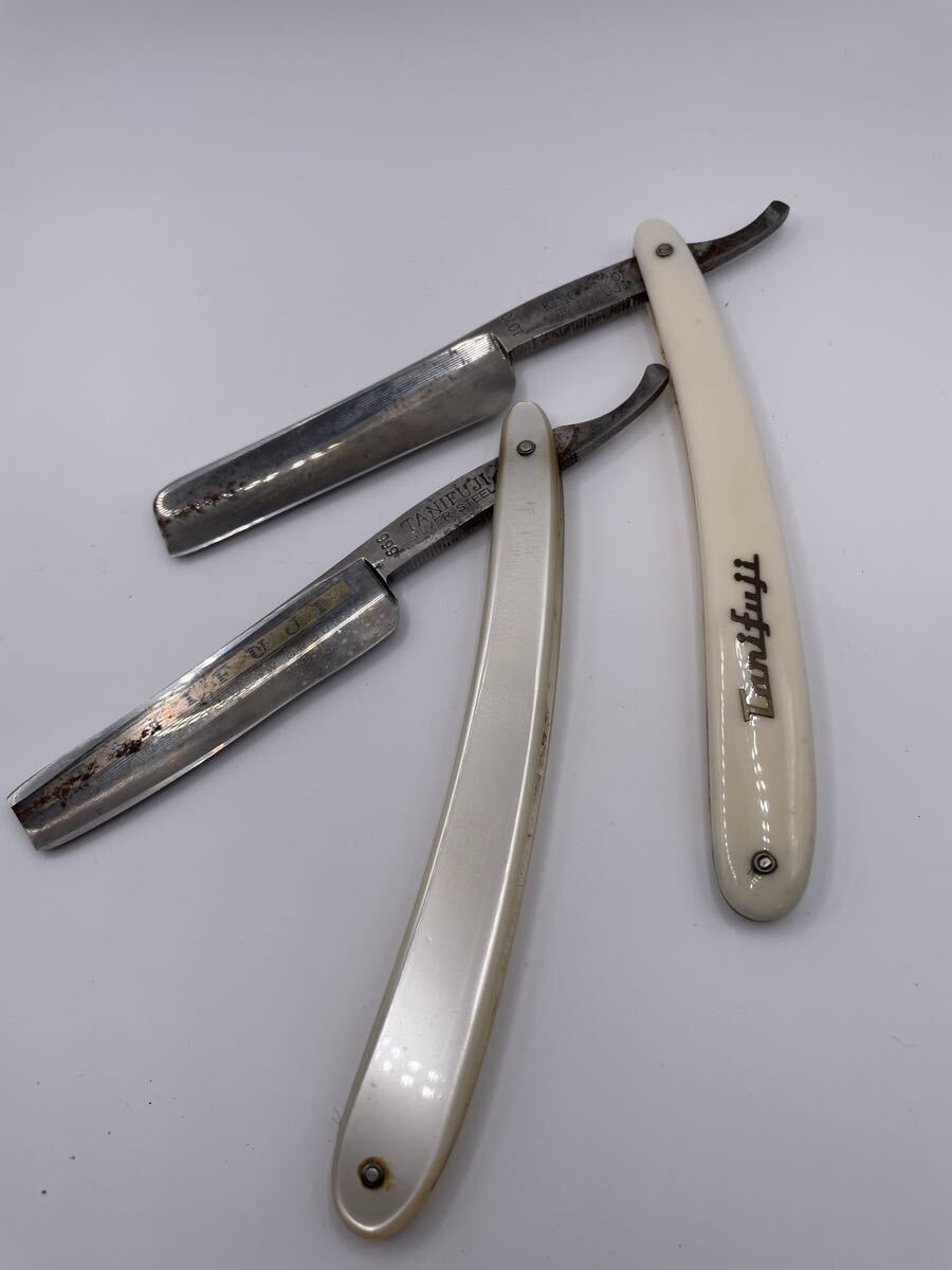 【谷藤】TANIFUJI 666 1070 西洋剃刀 剃刀 カミソリ 床屋 理容 理容道具 2本セット まとめ売り ②拍卖